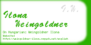 ilona weingoldner business card